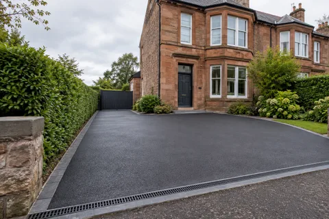 Dark tarmac finish
